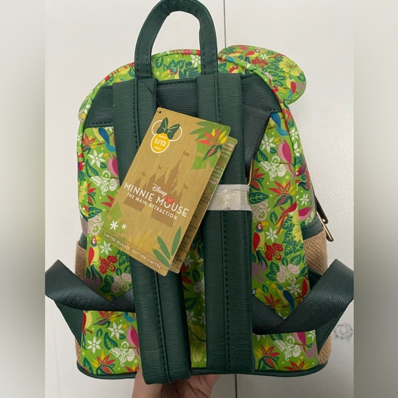 Minnie Mouse Main Attraction Enchanted Tiki Room Loungefly Mini Backpack - Picture 2 of 3